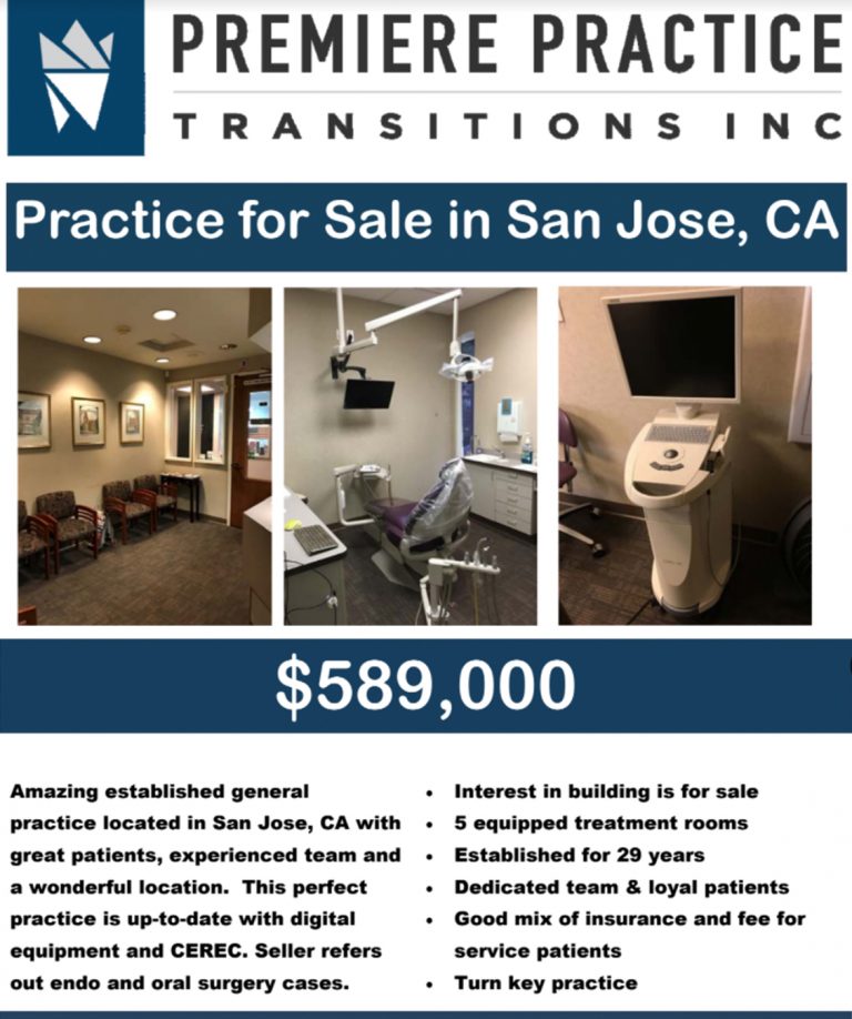 General Dental Practice for Sale in San Jose, CA